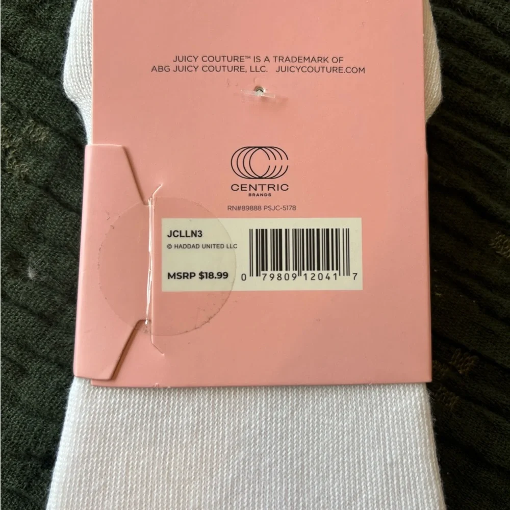 NWT 3 Pack Juicy Couture Gray and Teal Casual Socks Sale! - Picture 4 of 5